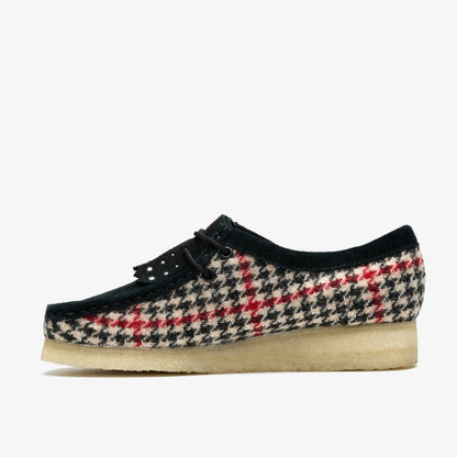 Clarks Wallabee Black Tweed Combination
