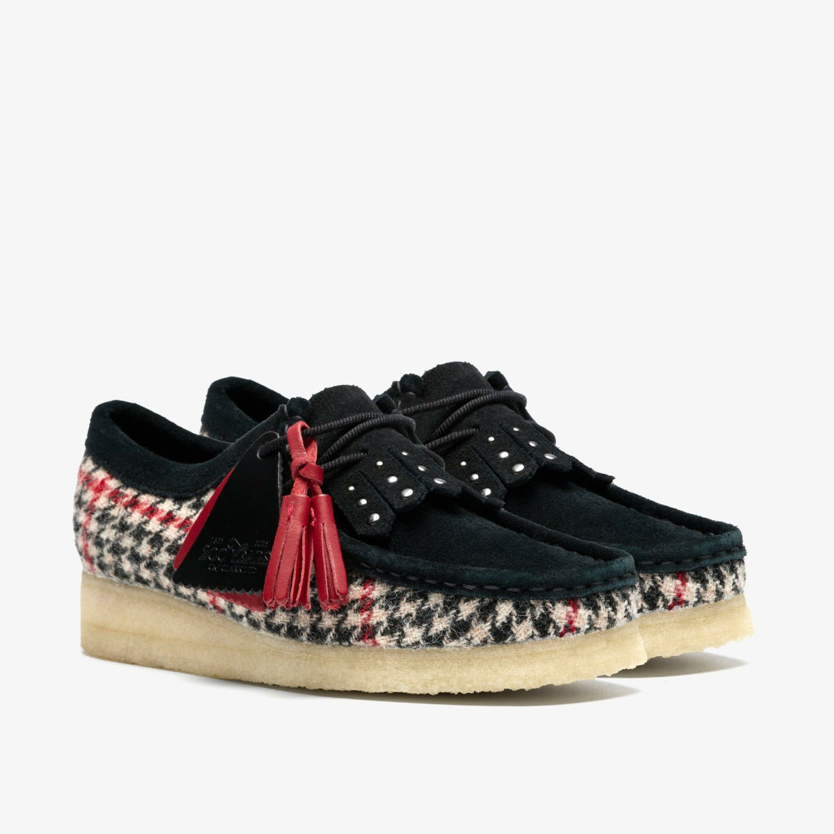 Clarks Wallabee Black Tweed Combination