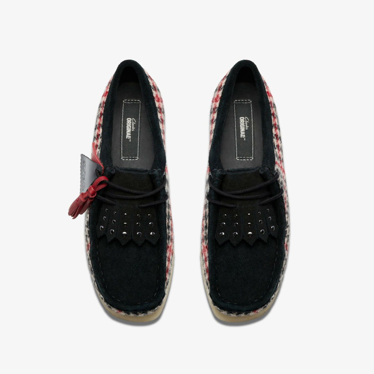 Clarks Wallabee Black Tweed Combination