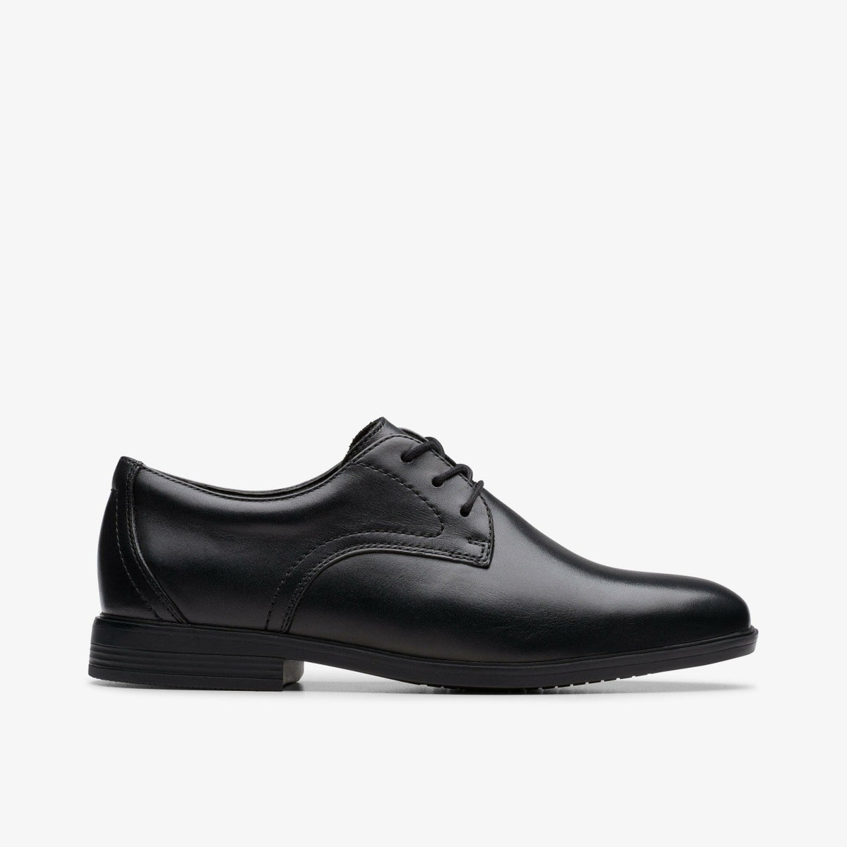 Clarks Jonwin Step Youth Black Leather