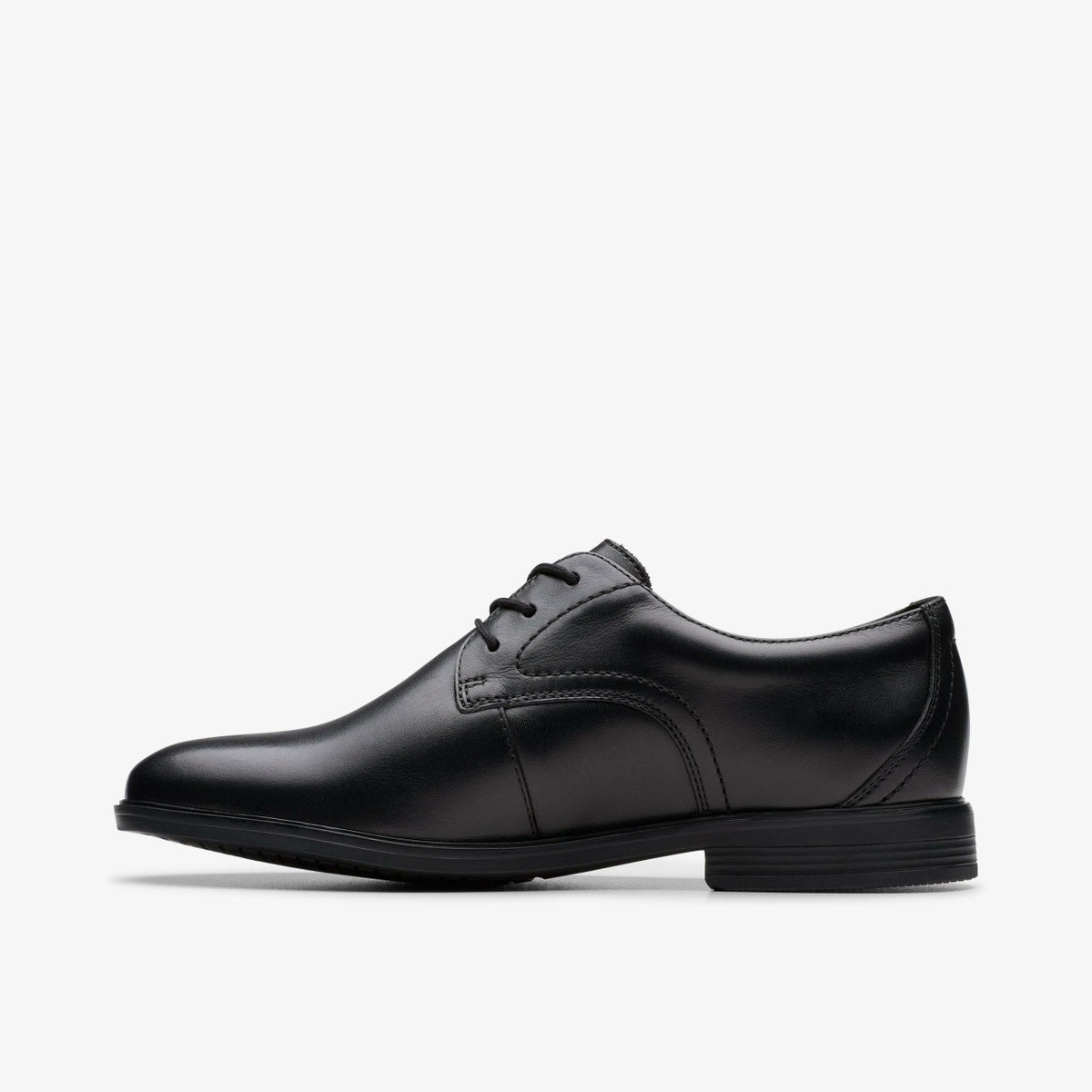 Clarks Jonwin Step Youth Black Leather