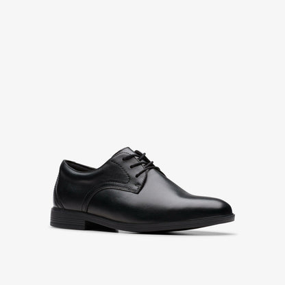 Clarks Jonwin Step Youth Black Leather