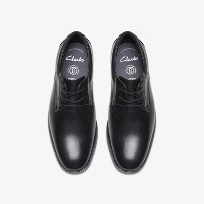 Clarks Jonwin Step Youth Black Leather