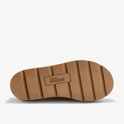 Clarks Meare Mule Caramel Warmlined