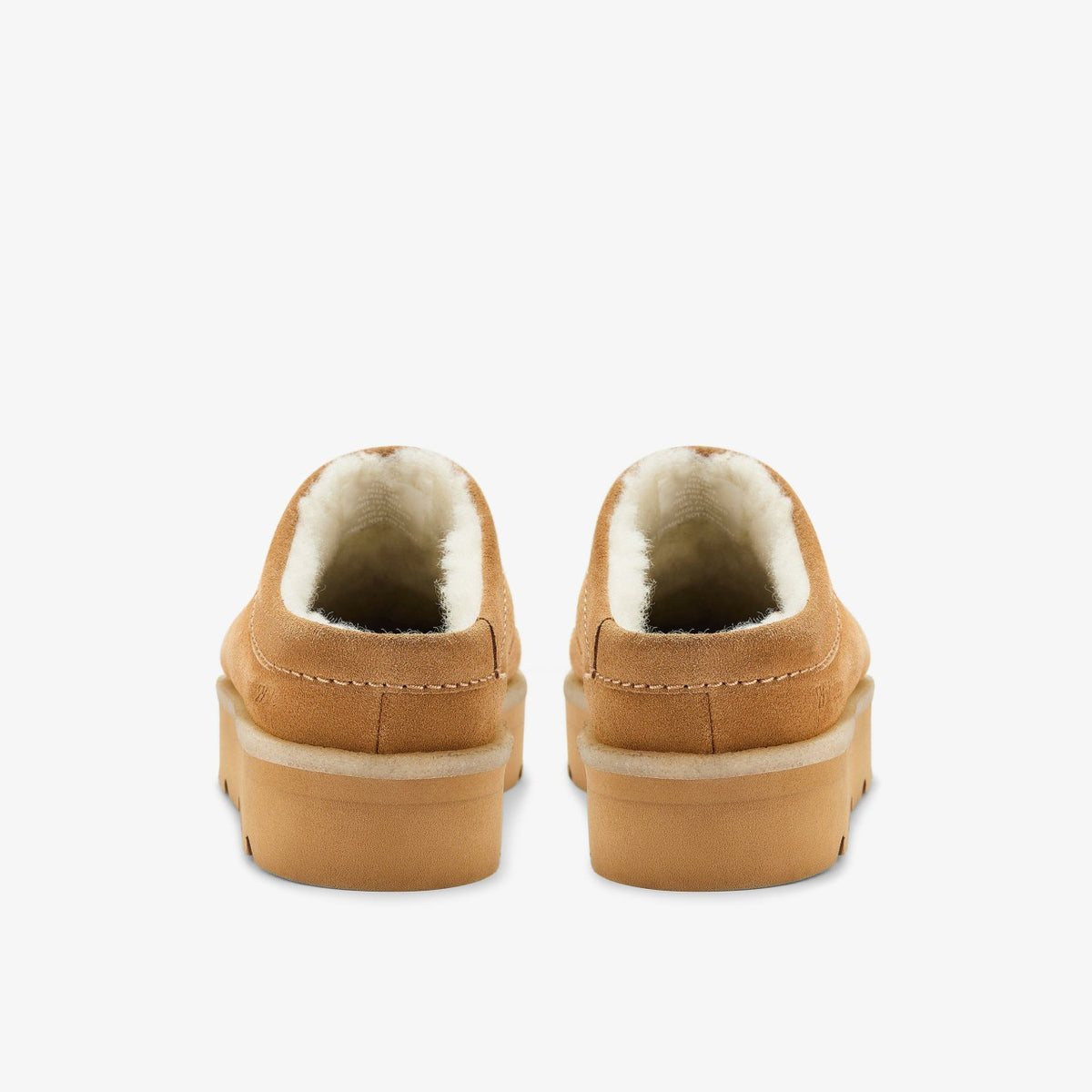 Clarks Meare Mule Caramel Warmlined