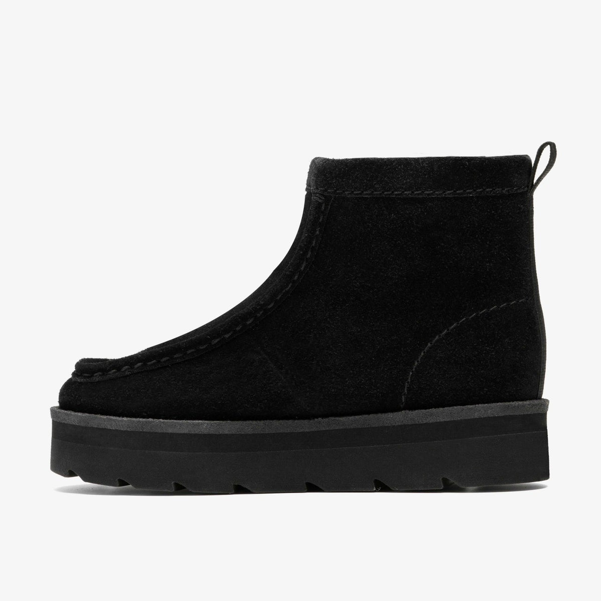 Clarks Meare Rooey Black Suede Warmlined