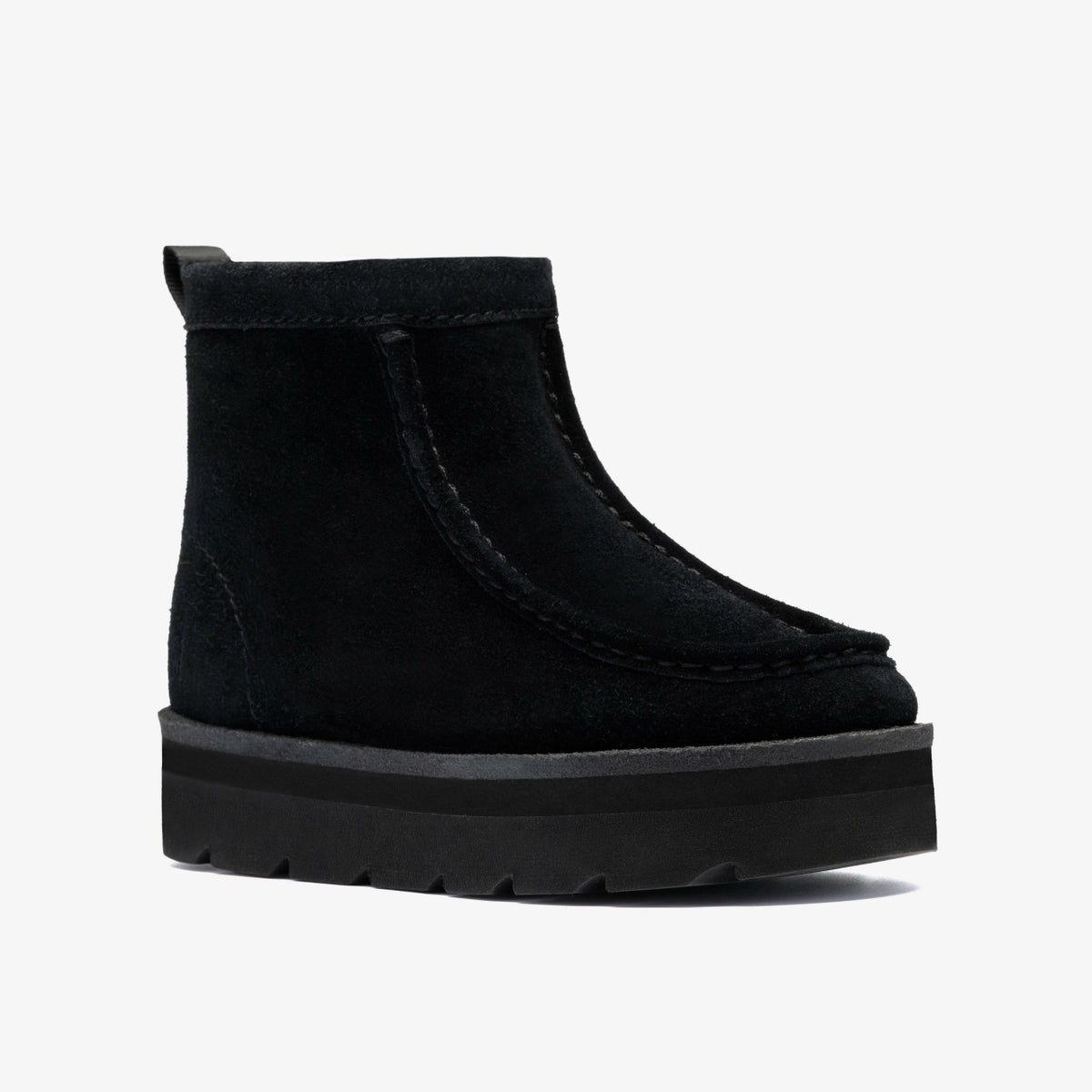 Clarks Meare Rooey Black Suede Warmlined