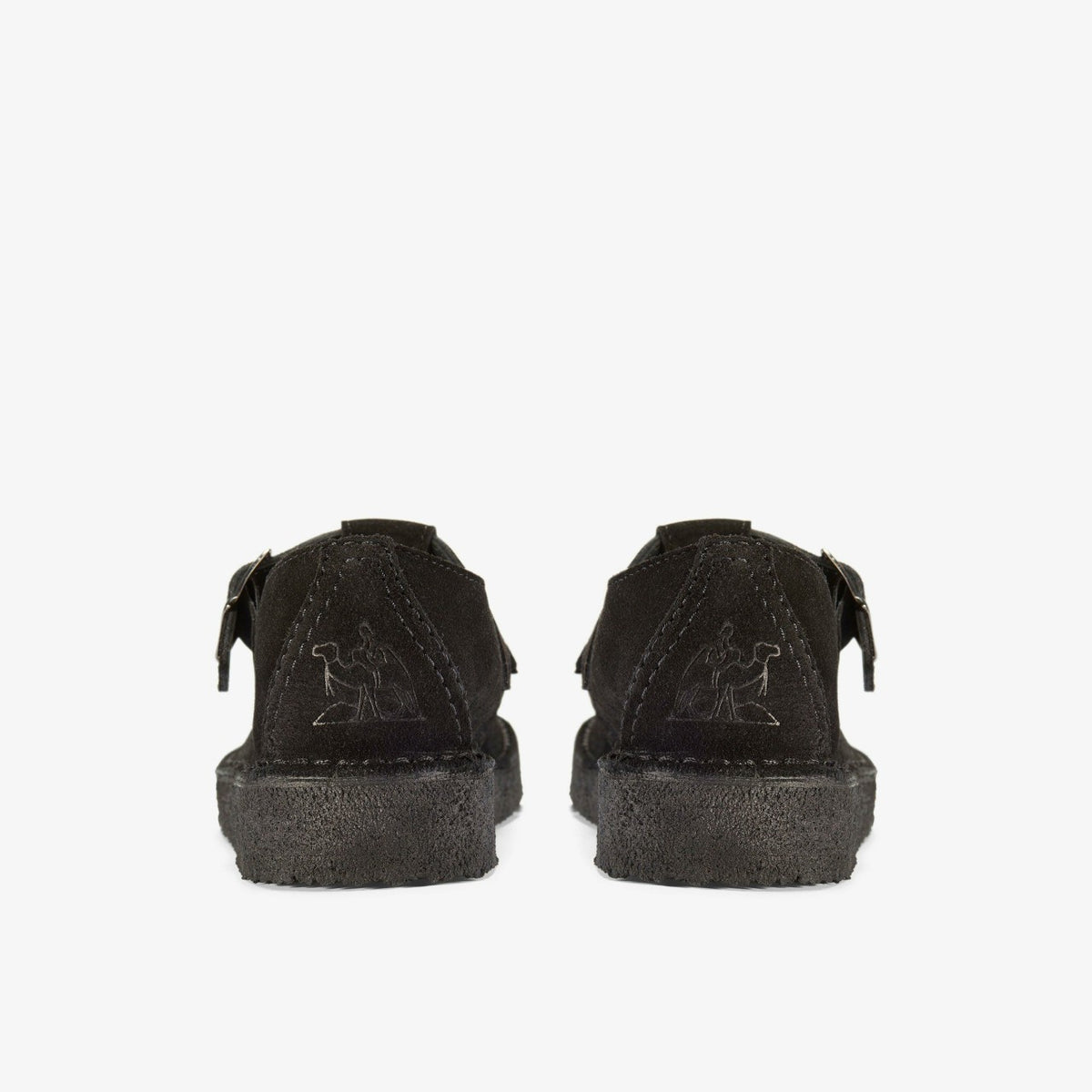 Clarks Nomad T Bar Black Suede
