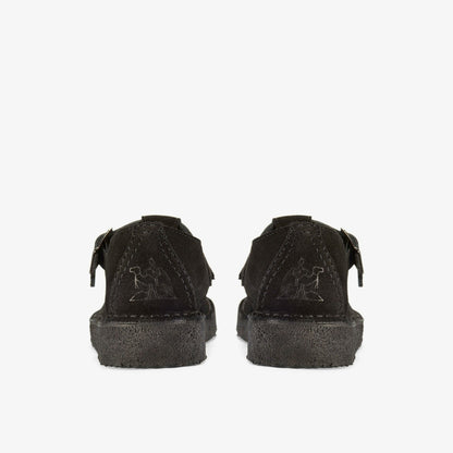 Clarks Nomad T Bar Black Suede