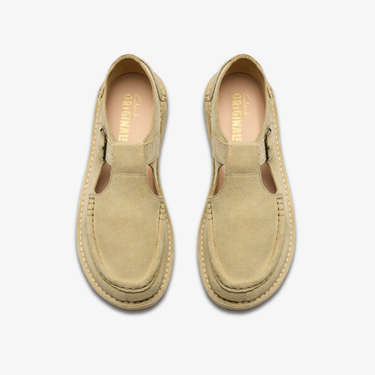 Clarks Nomad T Bar Maple Suede