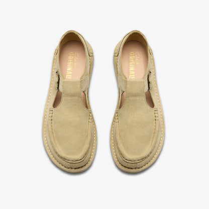 Clarks Nomad T Bar Maple Suede