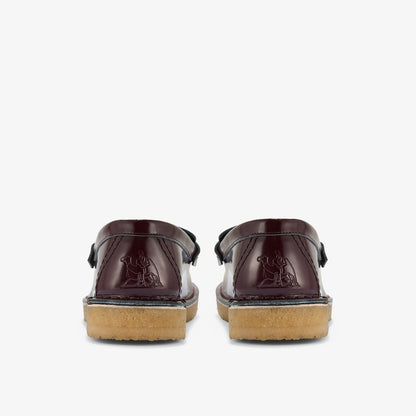 Clarks Nomad Loafer Wine Patent