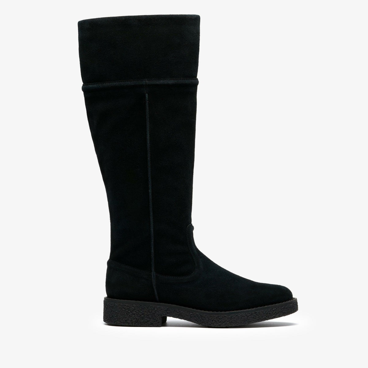 Clarks Nella Hi Black Suede