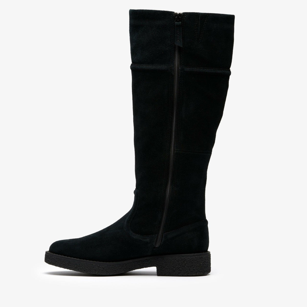 Clarks Nella Hi Black Suede