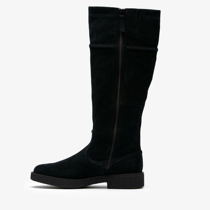 Clarks Nella Hi Black Suede