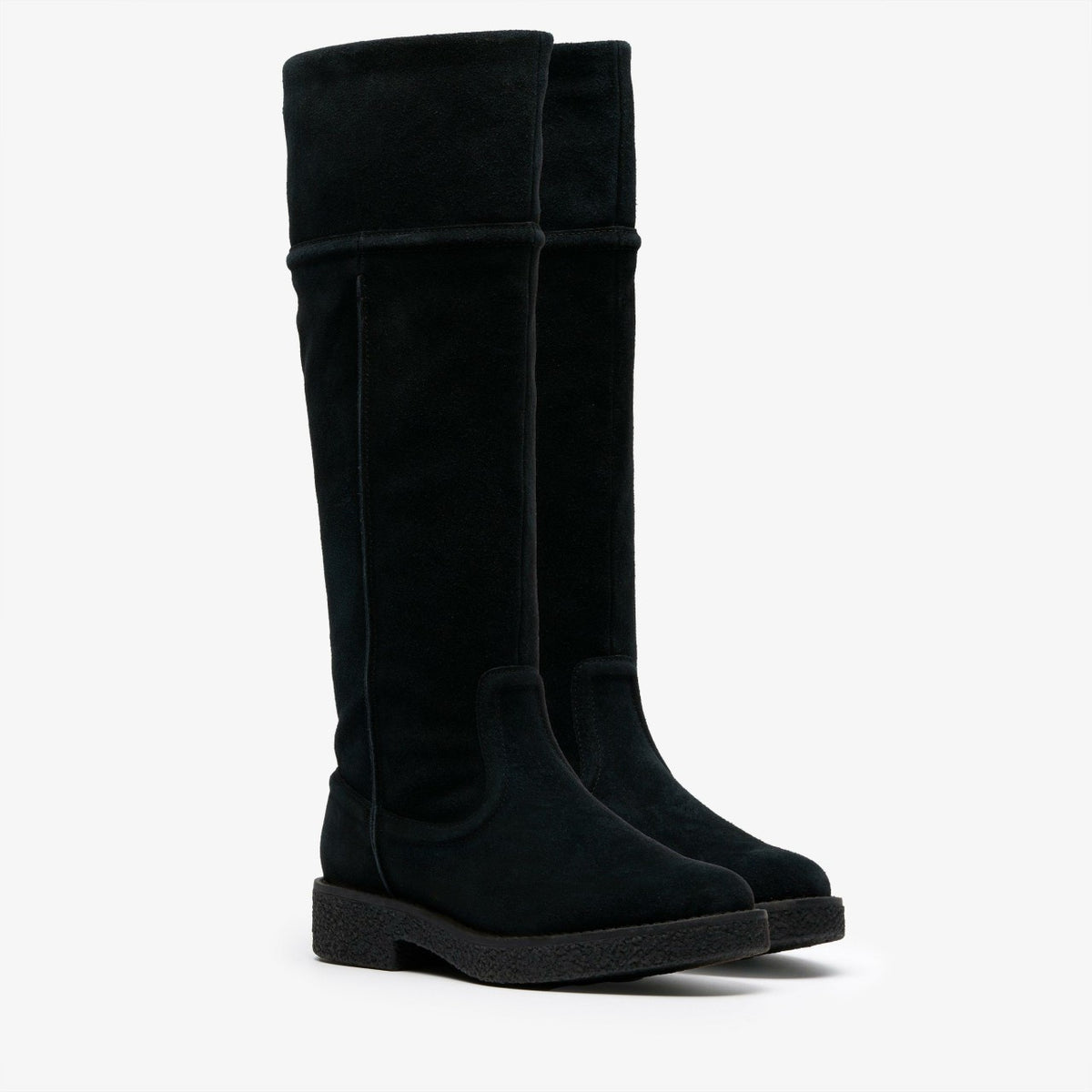 Clarks Nella Hi Black Suede