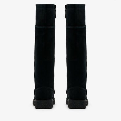 Clarks Nella Hi Black Suede