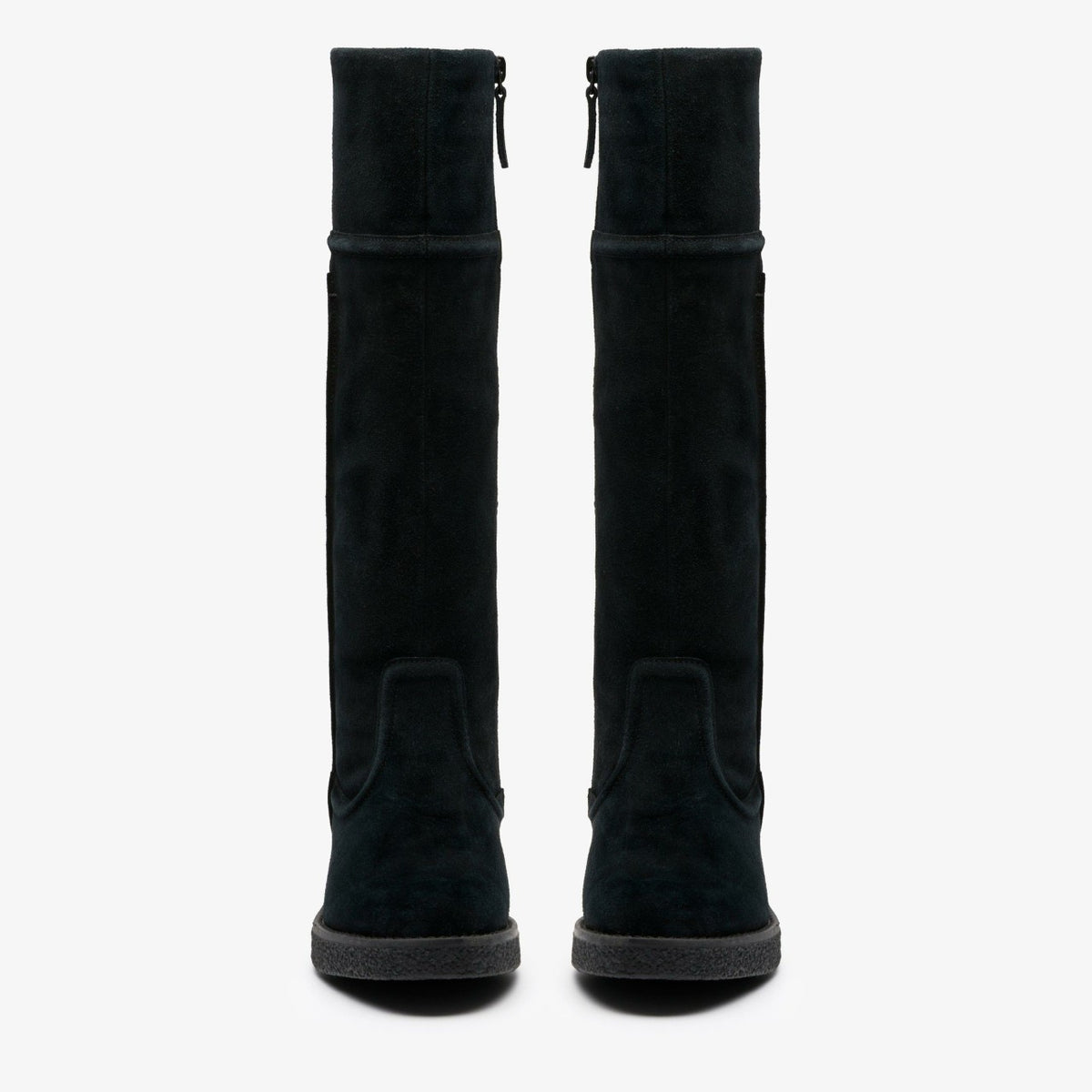 Clarks Nella Hi Black Suede