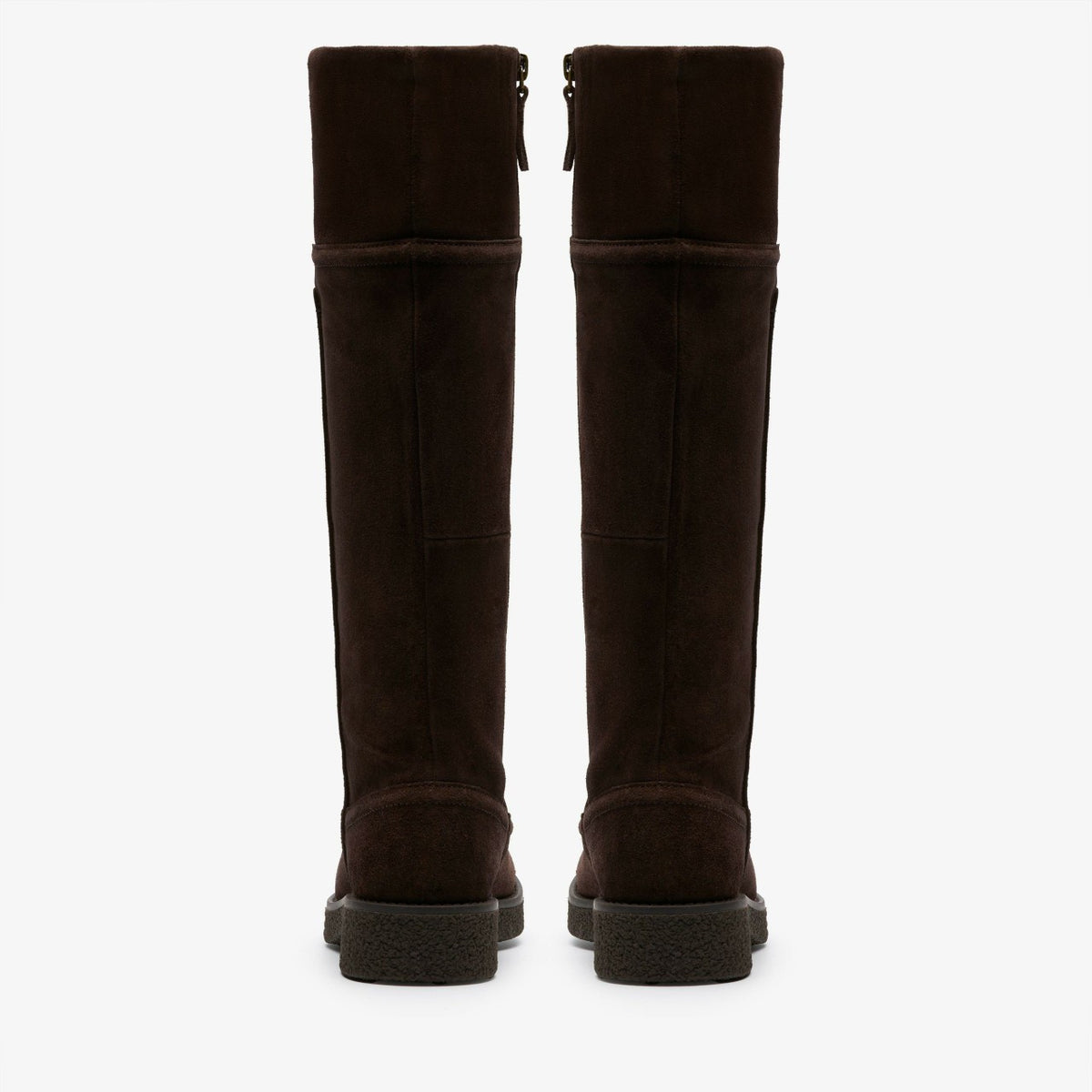 Clarks Nella Hi Dark Brown Suede