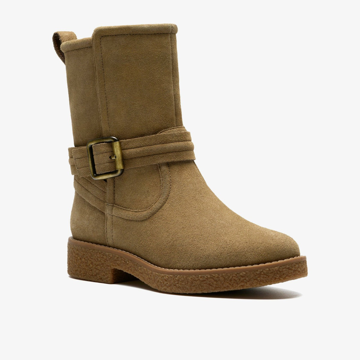 Clarks Nella Mid Dark Sand Suede