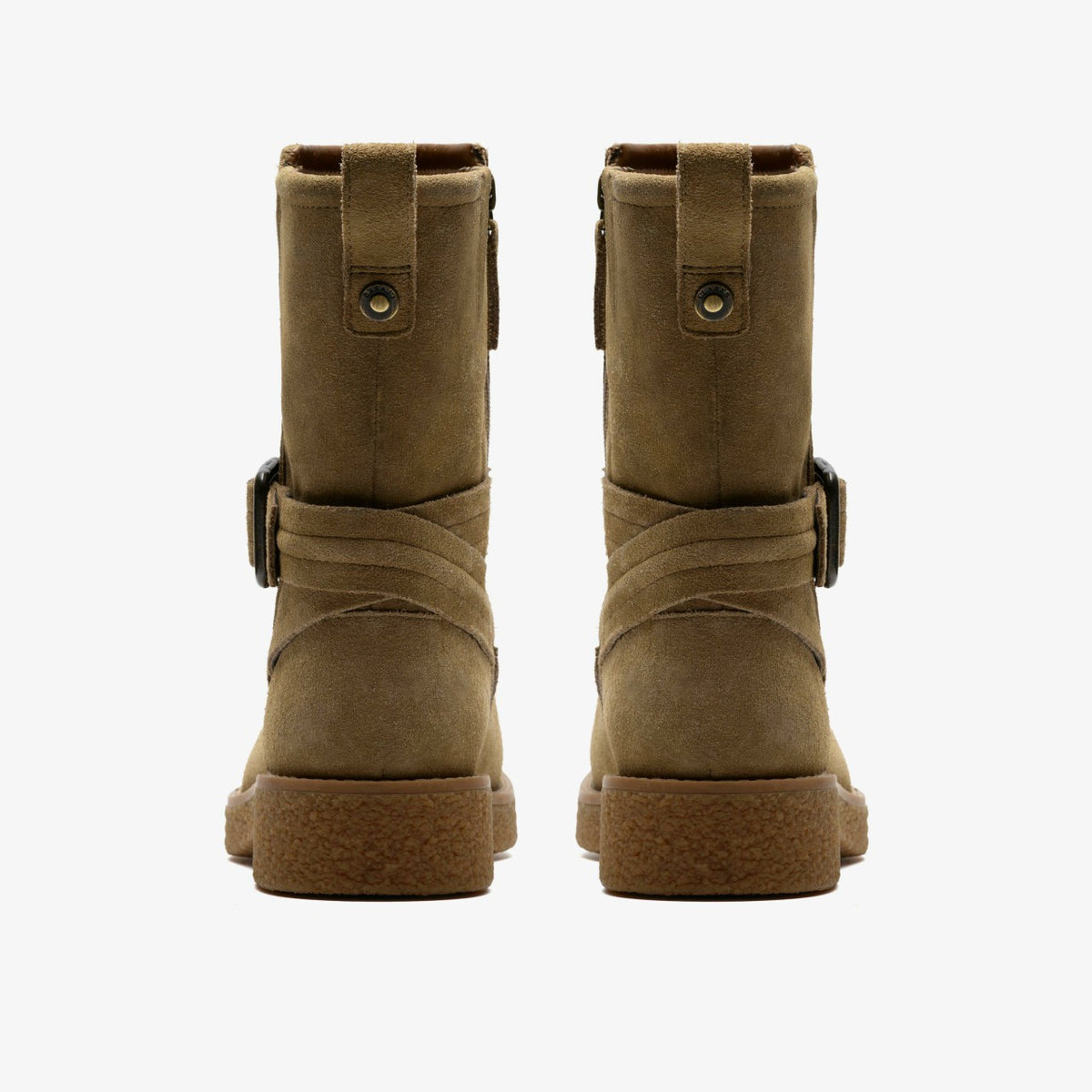 Clarks Nella Mid Dark Sand Suede