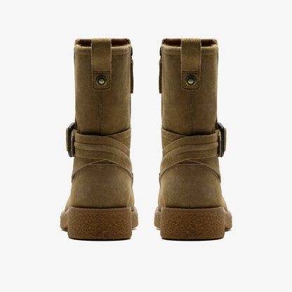 Clarks Nella Mid Dark Sand Suede