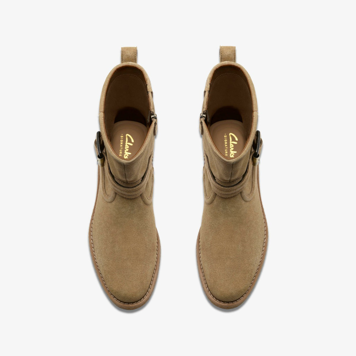 Clarks Nella Mid Dark Sand Suede