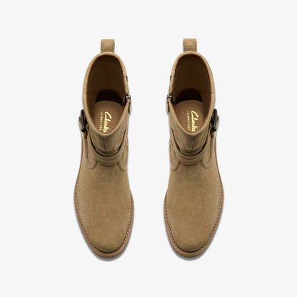 Clarks Nella Mid Dark Sand Suede