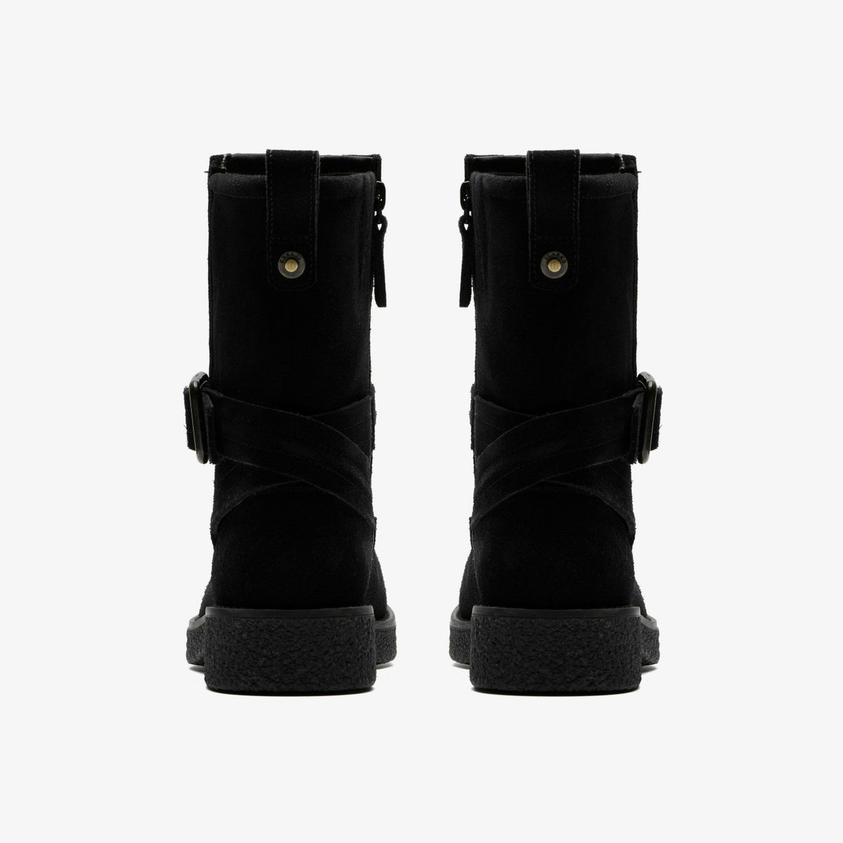 Clarks Nella Mid Black Suede