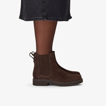 Clarks Nella Top Dark Brown Suede