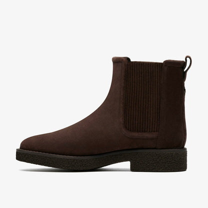 Clarks Nella Top Dark Brown Suede