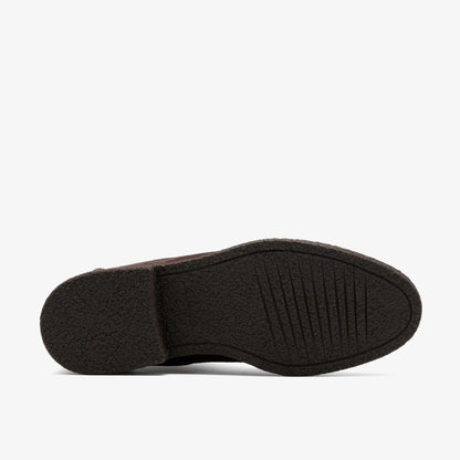 Clarks Nella Top Dark Brown Suede