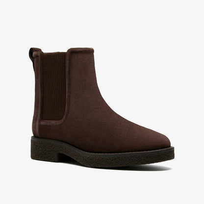 Clarks Nella Top Dark Brown Suede