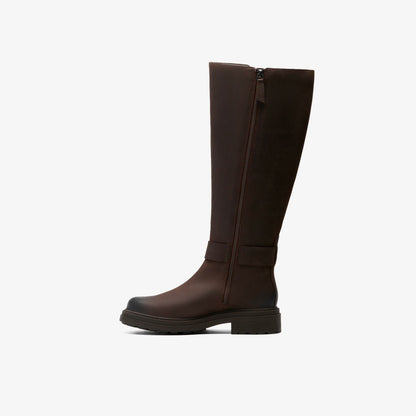 Clarks Orinoco 3 Tall Dark Brown Leather