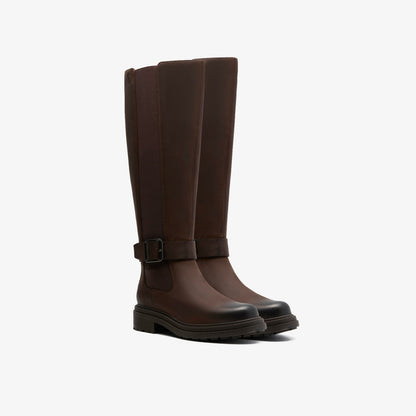 Clarks Orinoco 3 Tall Dark Brown Leather