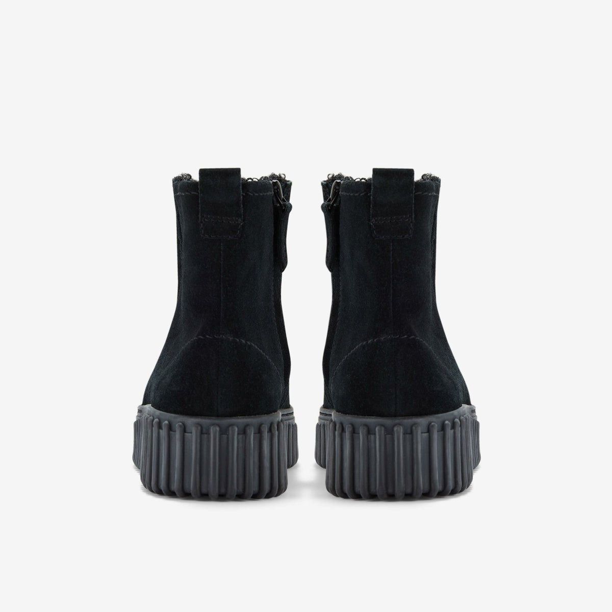 Clarks Torhill Cozy Black Warmlined Suede