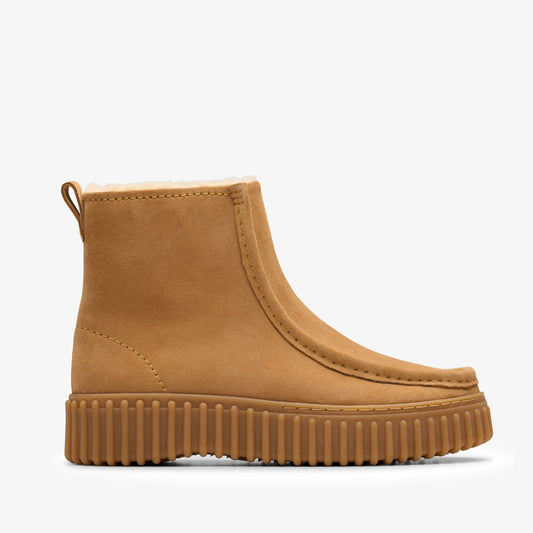 Clarks Torhill Cozy Light Tan Warmlined