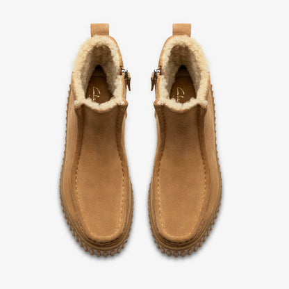 Clarks Torhill Cozy Light Tan Warmlined