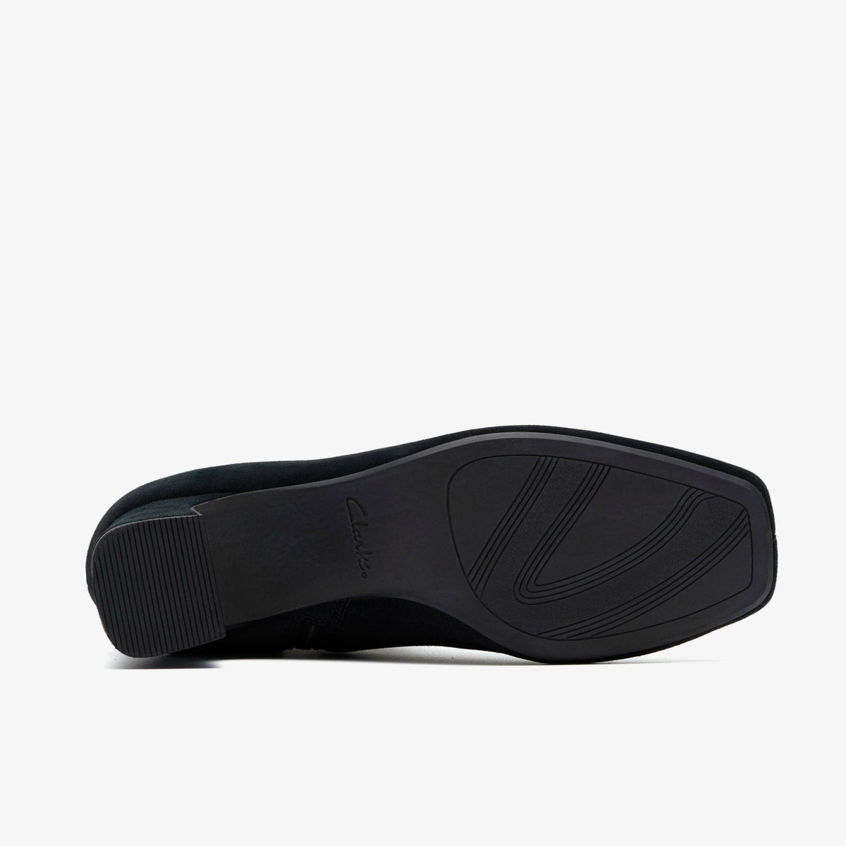 Clarks Fernie Zip Black Suede
