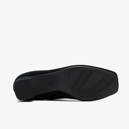 Clarks Fernie Zip Black Suede