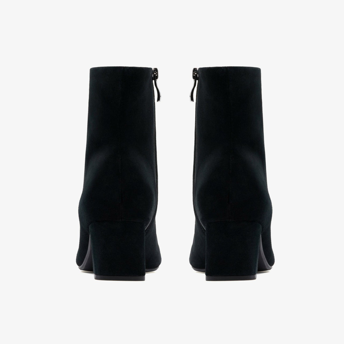 Clarks Fernie Zip Black Suede