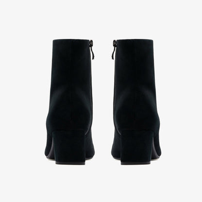 Clarks Fernie Zip Black Suede