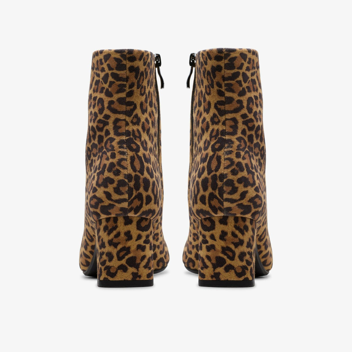 Clarks Fernie Zip Leopard Suede