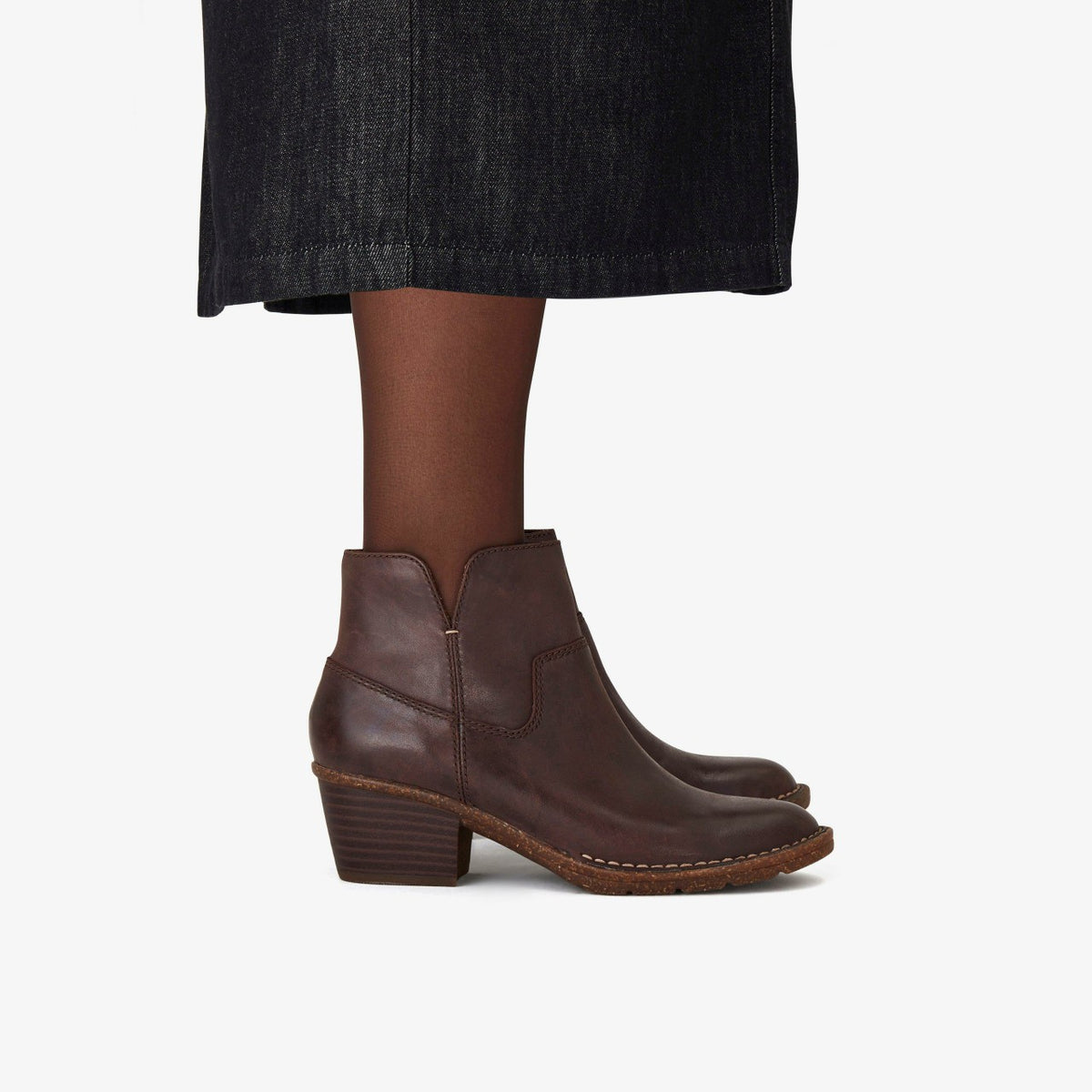 Clarks Kastela Top Brown Leather