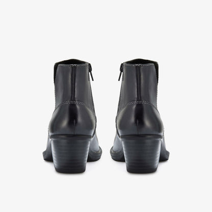 Clarks Kastela Top Black Leather