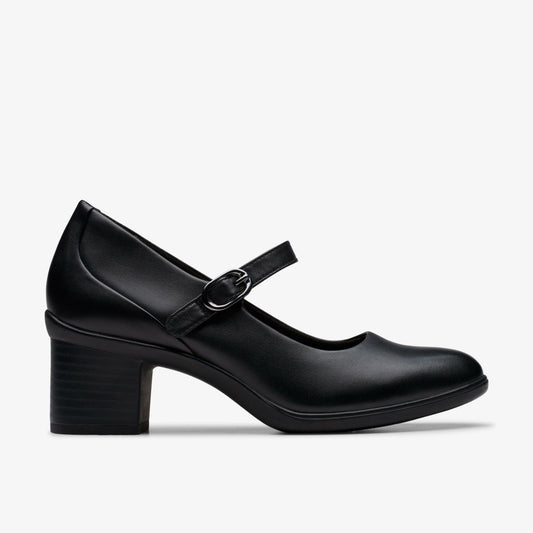 Clarks Shaya Jane Black Leather