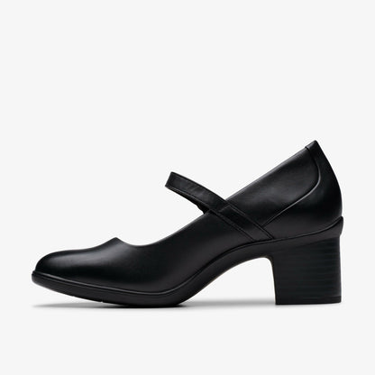 Clarks Shaya Jane Black Leather