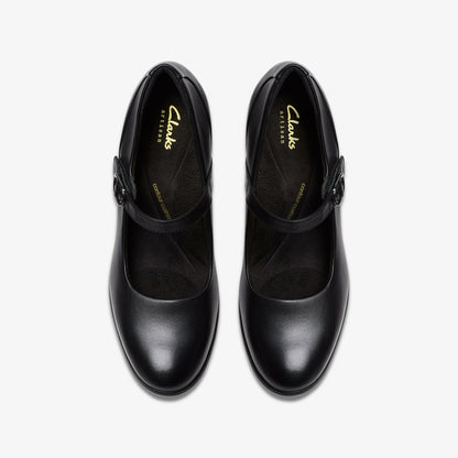 Clarks Shaya Jane Black Leather