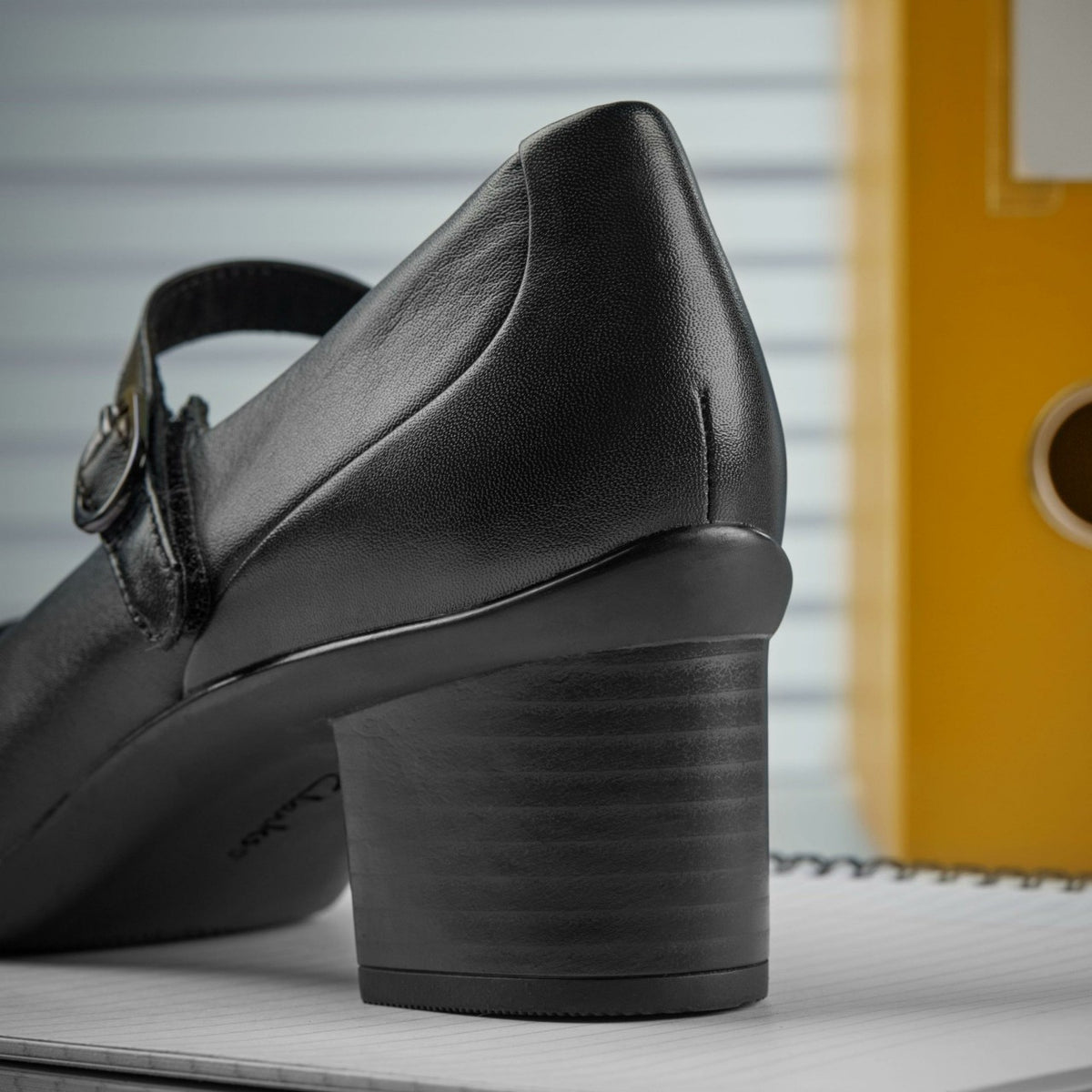 Clarks Shaya Jane Black Leather