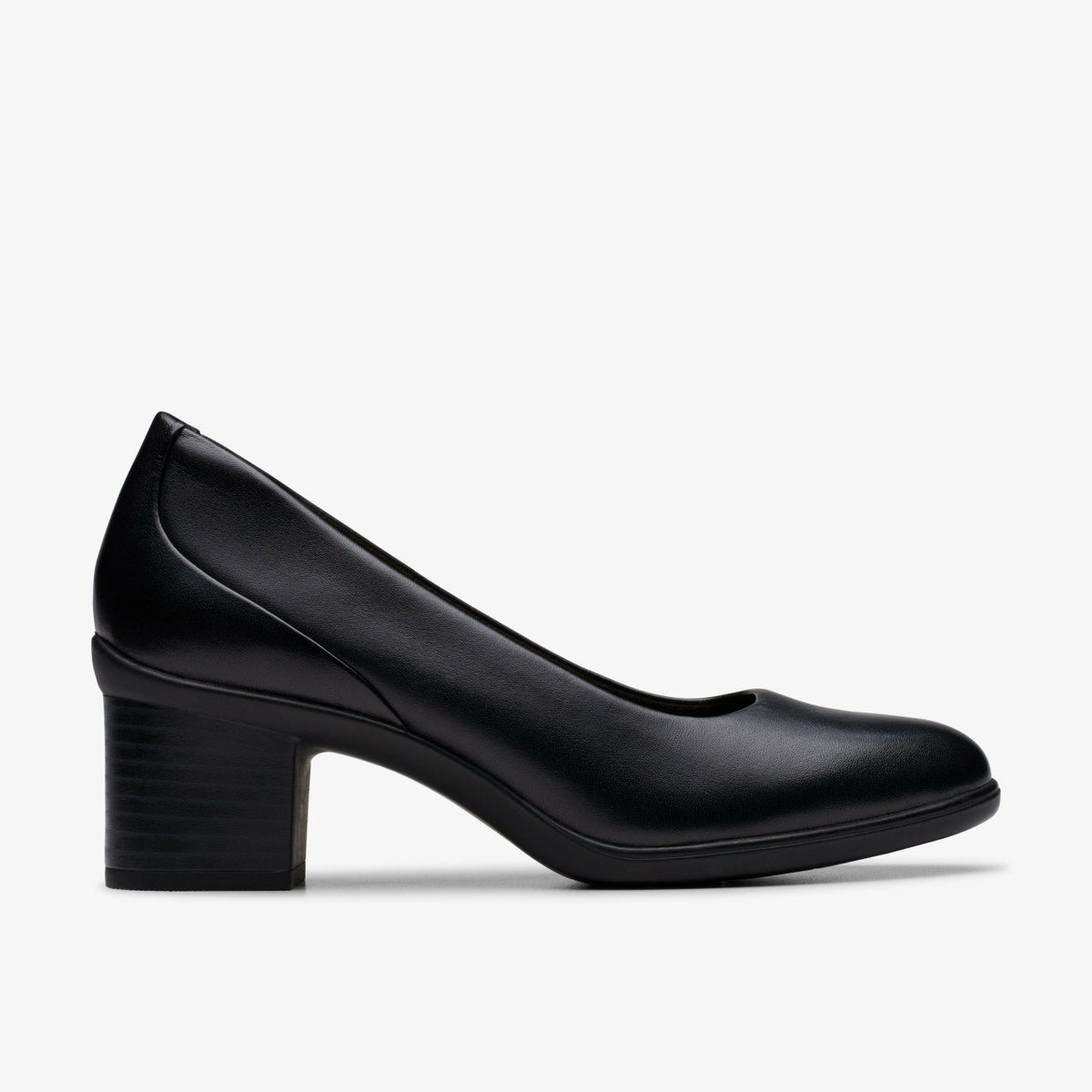 Clarks Shaya Poppy Black Leather